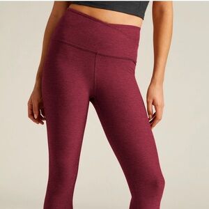 Beyond Yoga At Your Leisure Leggings - Bordeaux Heather - Medium